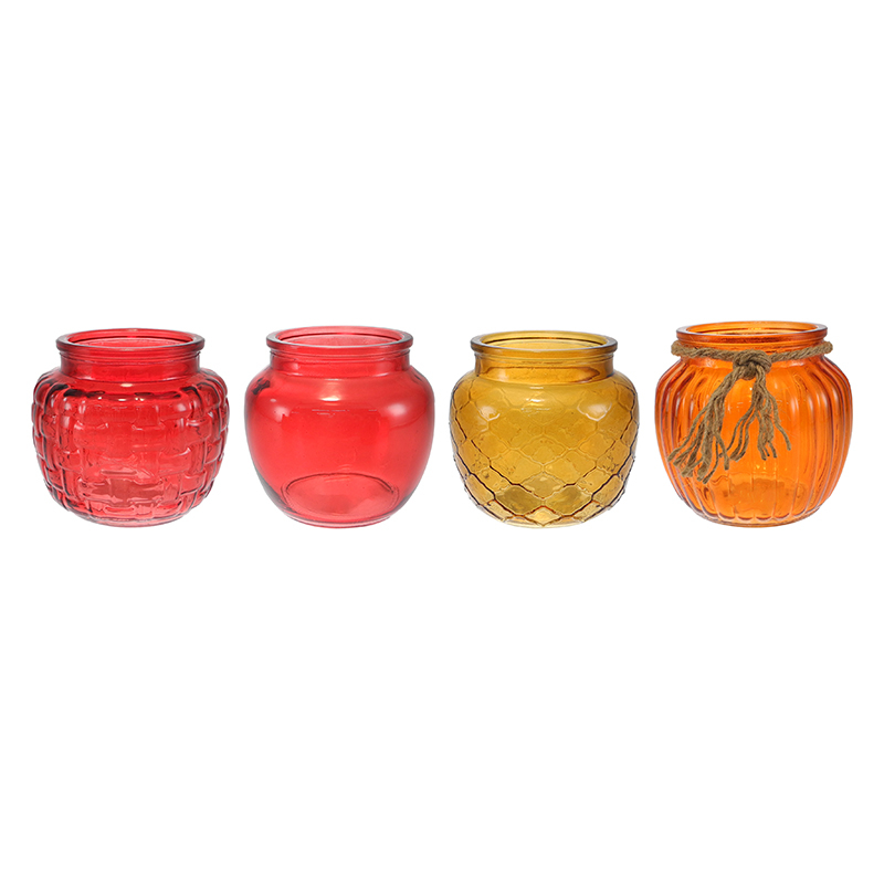 Textured Colored Glass Vase YD-TDH-153