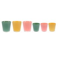 Spring Garden Conical Colored Glass Flower Pot YD-FPWP-039