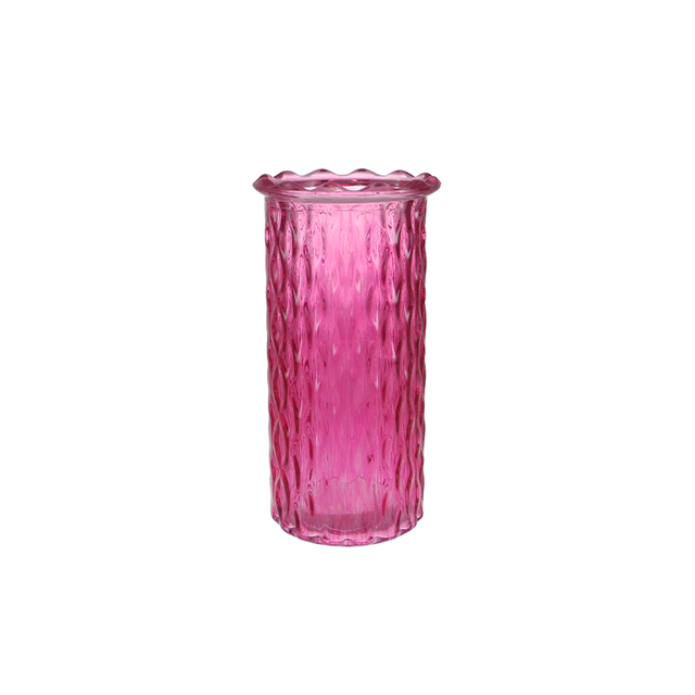 Valentine's Day Relief Colored Glass Vase YD-VL-079