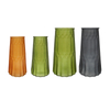 Geometric Pattern Frosted And Tinted Glass Vase YD-TDH-167