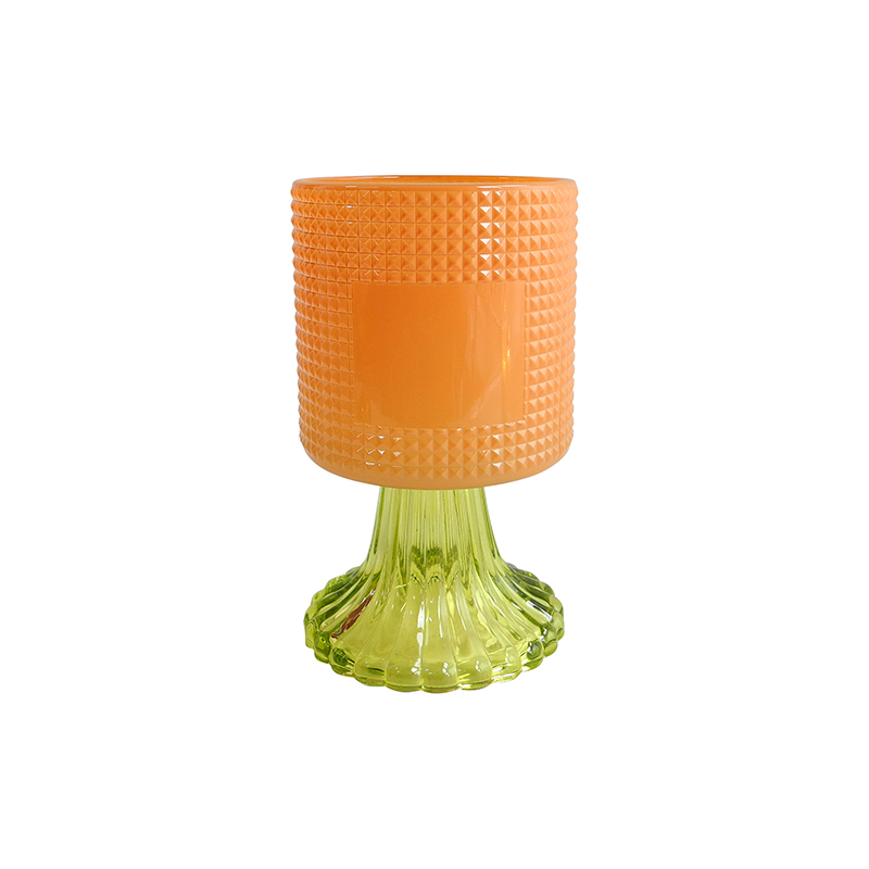 Checkered Enamel Candle Holder YD-HDWC-240