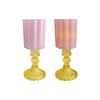 Pink Enamel Modern Candle Holder YD-HDWC-233