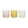 Spray Color Textured Glass Candle Holder YD-ND-381