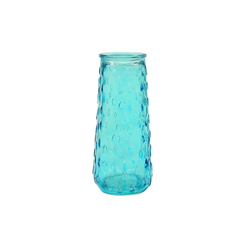 Conical Spray-painted Glass Vase YD-ND-314