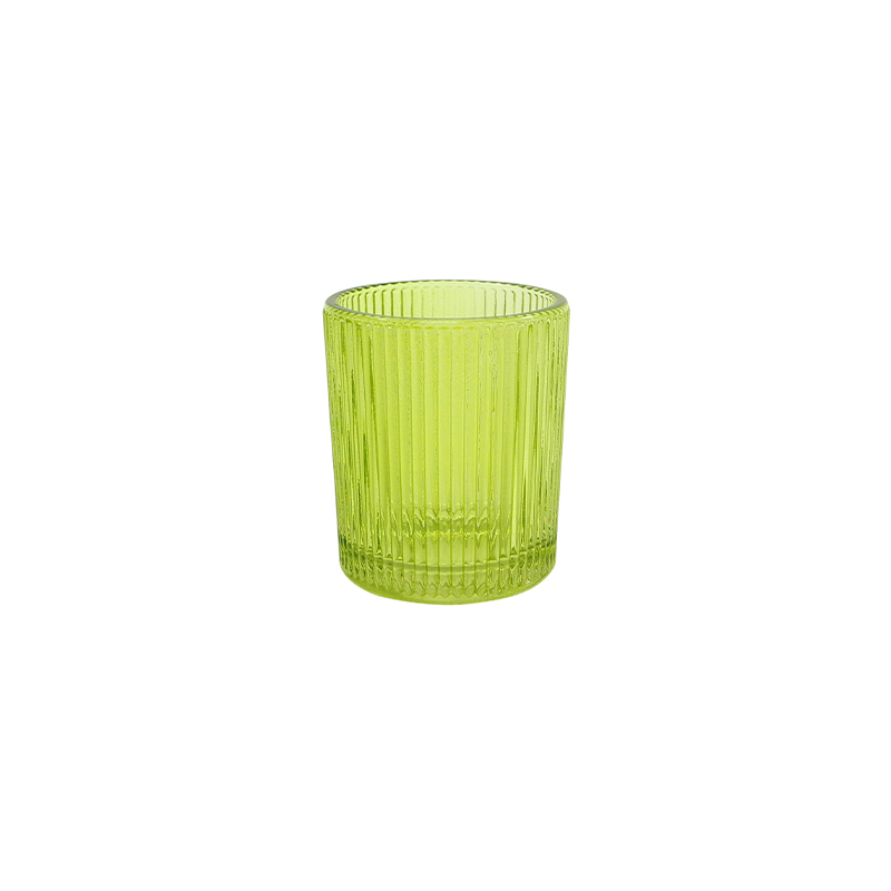 Spray Color Relief Glass Small Candle Holder YD-ND-384