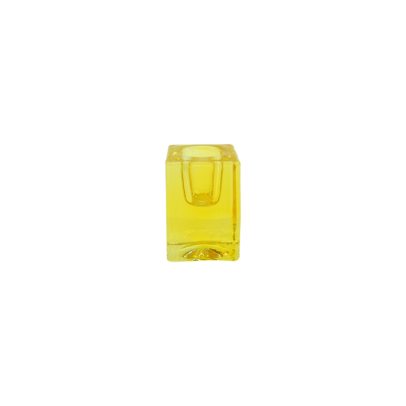Cuboid Spray Glass Candle Holder YD-ND-394