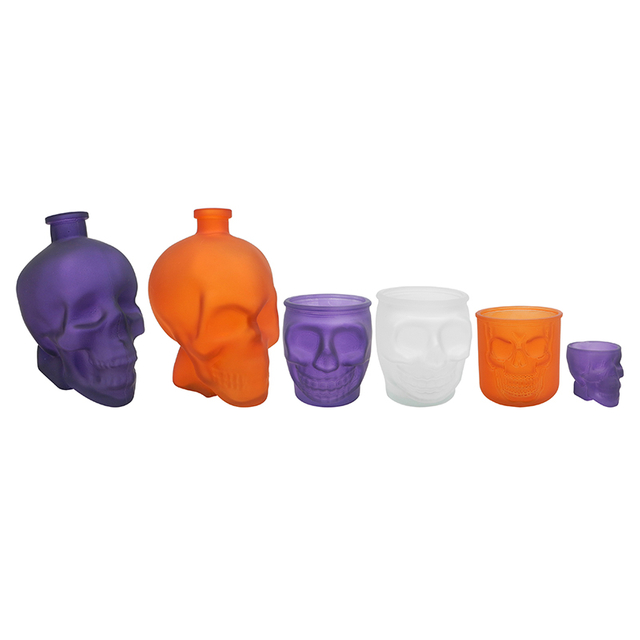 Frosted Skull Glass YD-HAL-113