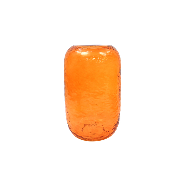 Orange Textured Glass Vase YD-TDH-101