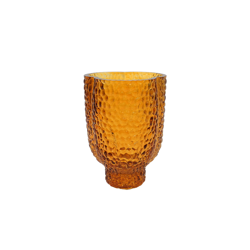 Brown Spray-colored Glass Vase YD-TDH-094