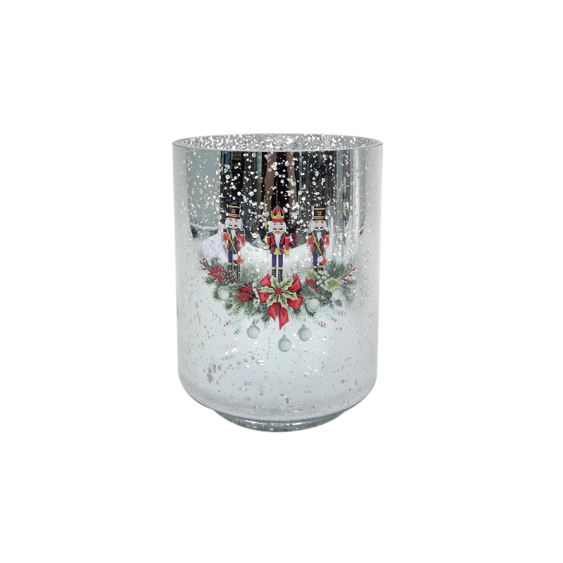 Christmas Silver Electroplated Candle Holder YD-CX-098