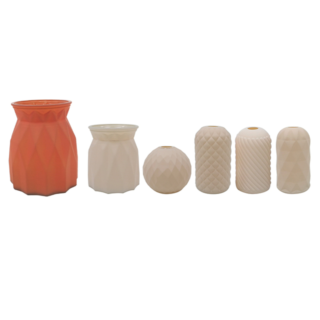 Textured Frosted Glass Vase YD-ND-465