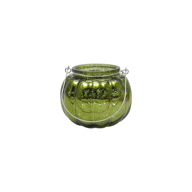 Electroplated Broken Silver Spherical Candle Holder YD-TDH-080