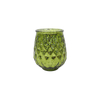 Electroplated Shattered Silver Glass Candle Holder YD-TDH-078