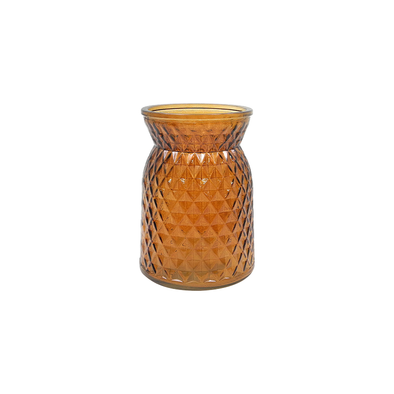 Textured Spray-colored Glass Vase YD-TDH-064