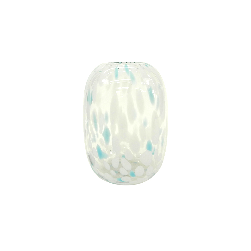 Oval-shaped Colored Glass Vase YD-ND-487