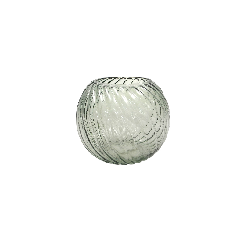 Green Decorative Glass Vase in Autumn YD-TDH-090