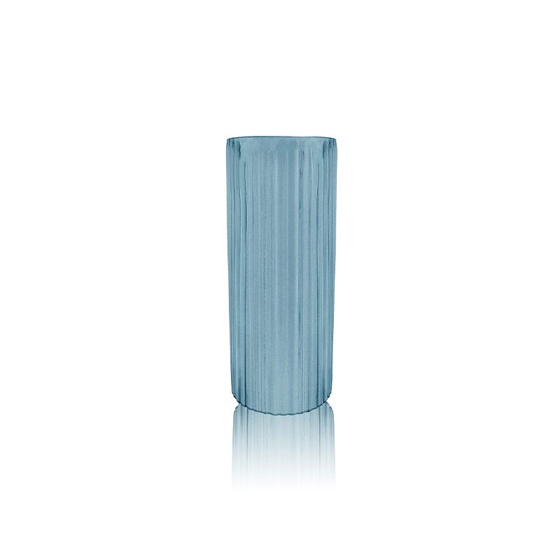 Straight Frosted Glass Vase YD-OBS-077