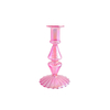 Rose Red Multicolored Plated Glass Candle Holder YD-VL-058