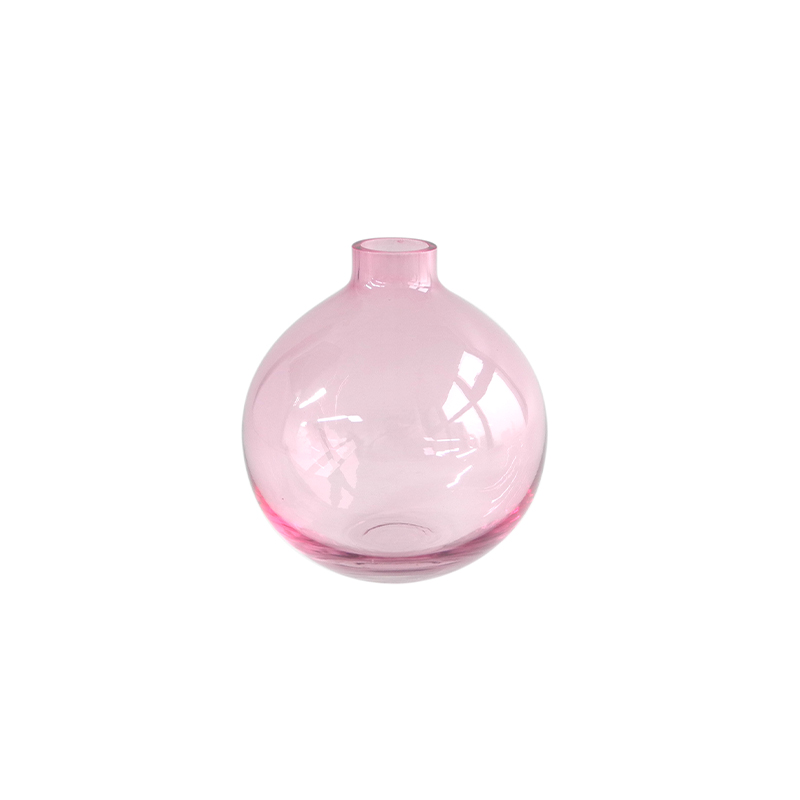 Pink Ball Glass Vase YD-VL-026