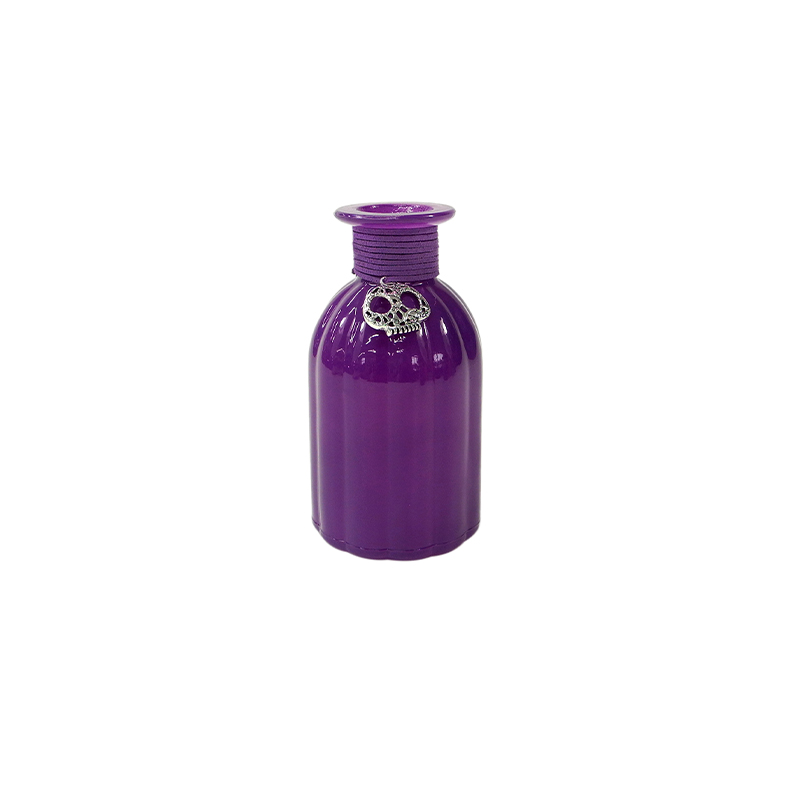 Halloween Colorful Striped Glass Bottle YD-HAL-058