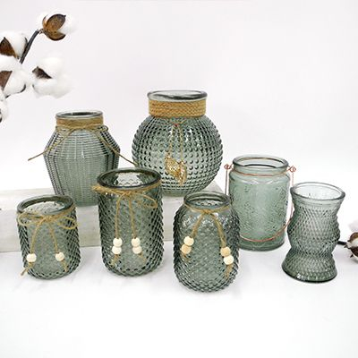 Maple Grey Glass Vase YD-TDH-006