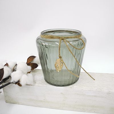 Maple Grey Glass Vase YD-TDH-005