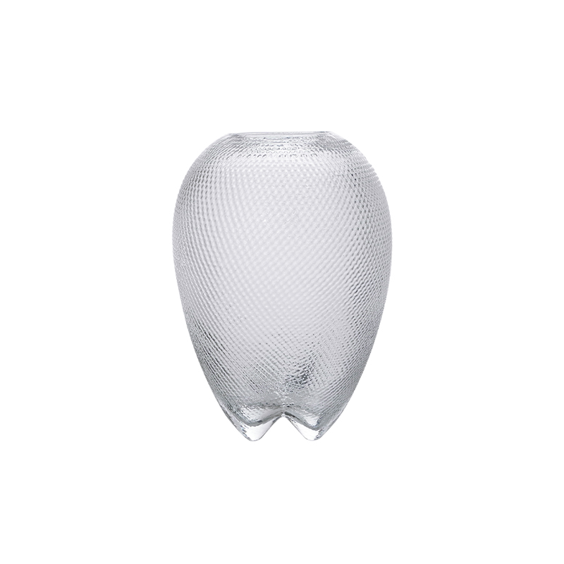 Diamond Pattern Glass Vase YD-CGV-040