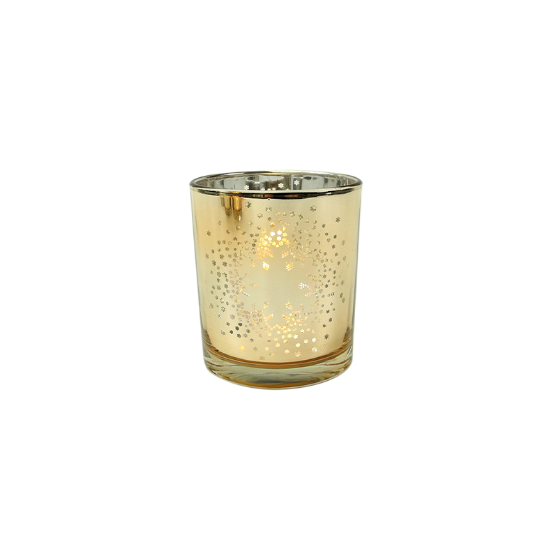 Champagne Color Electroplated Glass Wax Bottle YD-CX-079