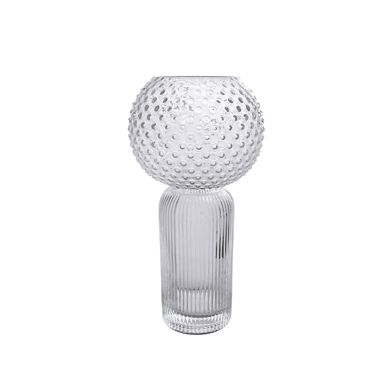 Ball Striped Glass Vase YD-CGV-063