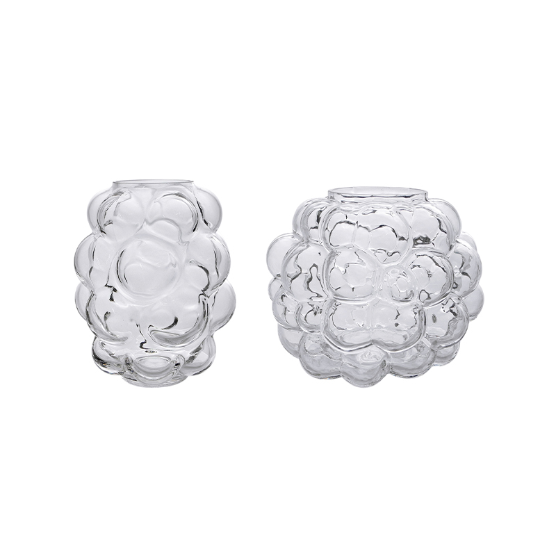 Bubble Clear Glass Vase YD-CGV-049