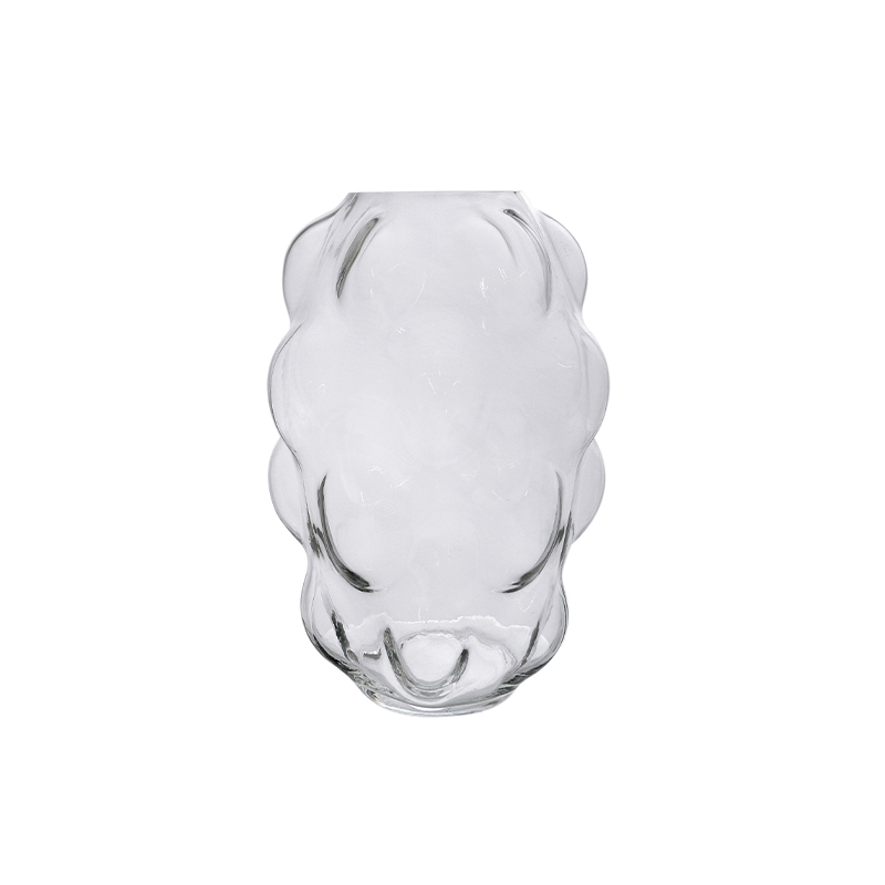 Curved Clear Glass Vase YD-CGV-051