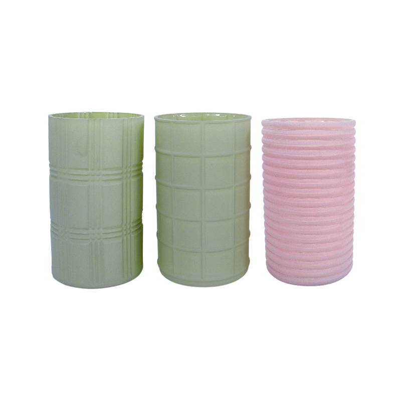 Straight Frosted Glass Vase YD-ND-260