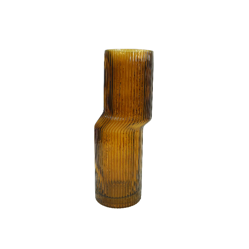 Dislocated Striped Glass Vase YD-SS-105