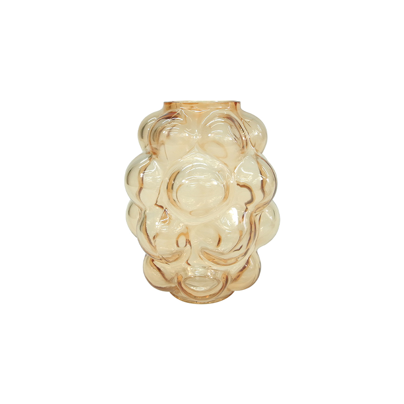 Special-shaped Cutout Bubble Glass Vase YD-SS-089