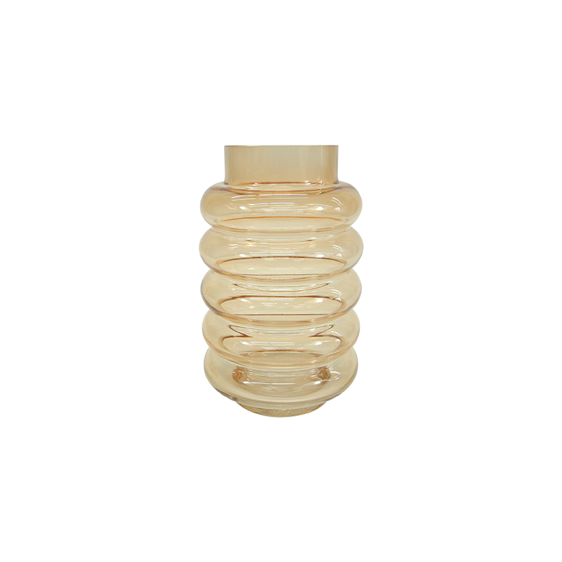 Beige Cylinder Glass Vase YD-SS-099