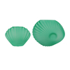 Shell Texture Frosted Glass Vase YD-OBS-143