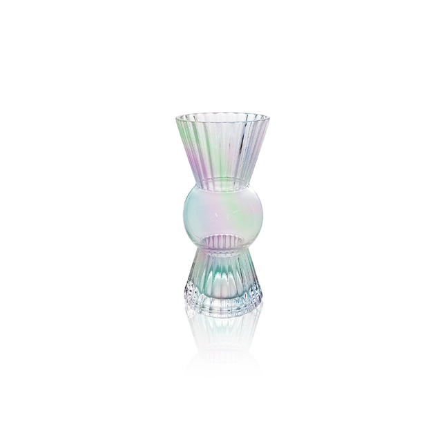 Candy-shaped Multicolored Plated Vase YD-OBS-109