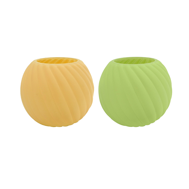 Twill Round Ball Frosted Glass Vase YD-ND-453