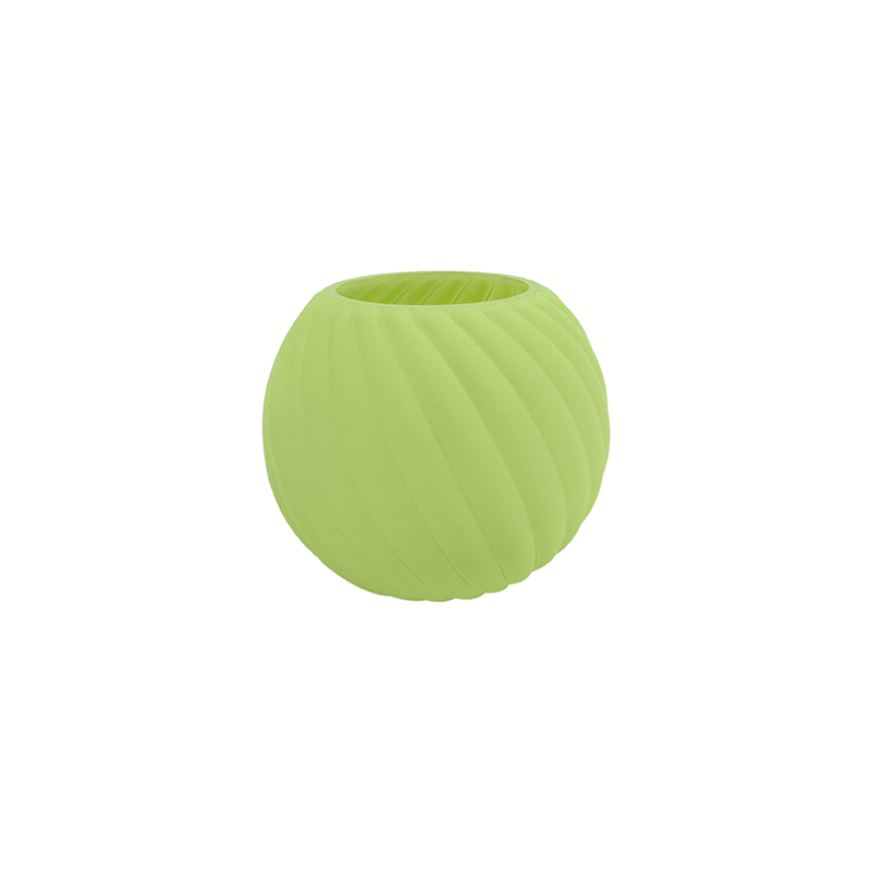 Twill Round Ball Frosted Glass Vase YD-ND-453