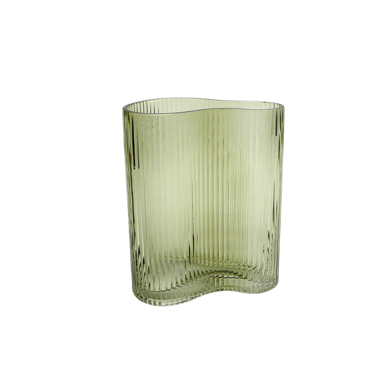 Curved Spray Colored Glass Vase YD-ND-422