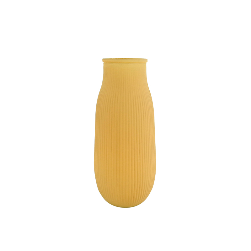 Three Color Frosted Glass Vase YD-ND-442