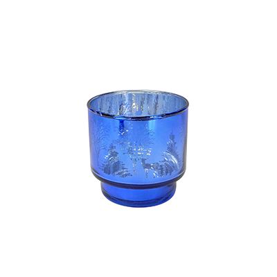 Yorklsun Glassware Royal Blue Candle Holder & Wax Bottle YD-CX-051