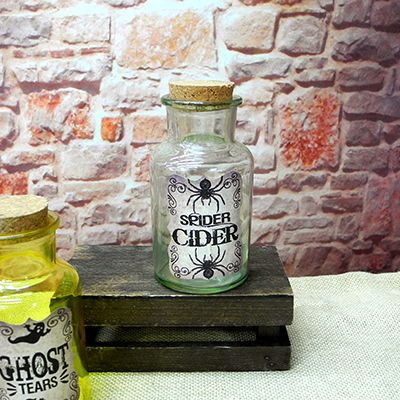 Hallow's Day Vintage Cork Glass Container YD-GC-031