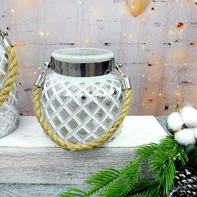 White Christmas Candle Holder & Wax Bottle YD-ND-034