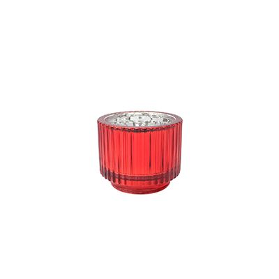 Yorklsun Glassware Red Candle Holder & Wax Bottle YD-CX-058