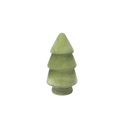 Yorklsun Glassware Green Christmas Tree Candle Holder & Wax Bottle YD-ND-186