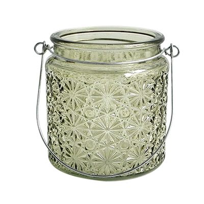 Yorklsun Glassware Green Candle Holder & Wax Bottle YD-HDWC-048