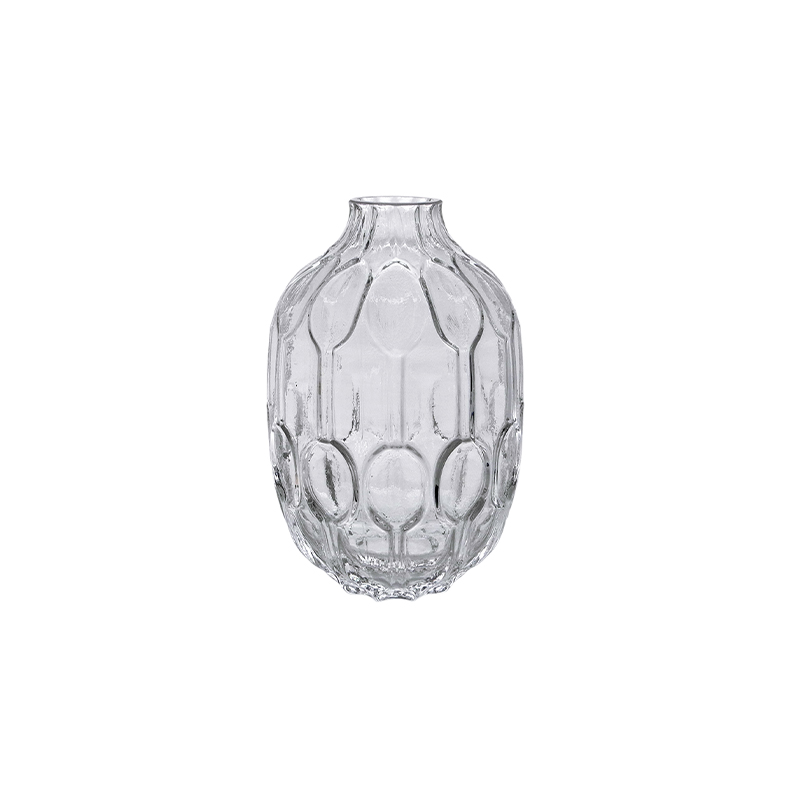 Textured Pattern Glass Vase YD-CGV-085