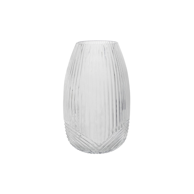 Line Pattern Glass Vase YD-CGV-118