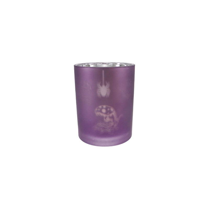 Halloween Electrically Plated Glass Candleholder YD-HAL-124